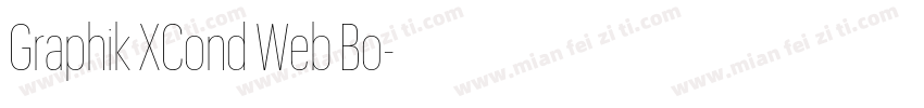 Graphik XCond Web Bo字体转换